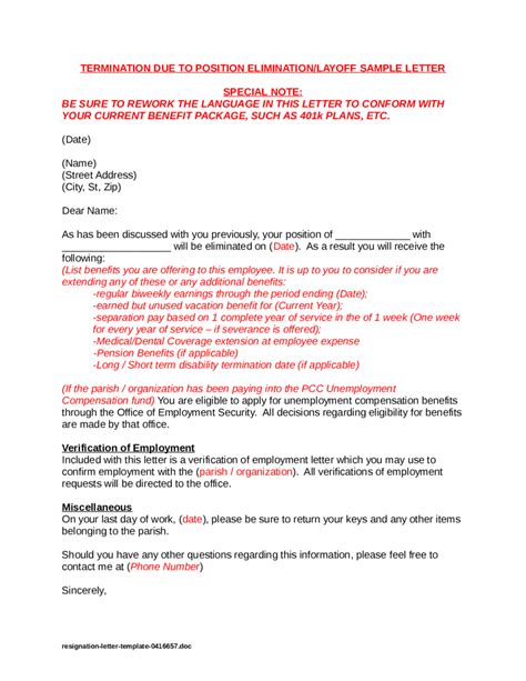Resignation letter template doc if you are leaving your job, this sample resignation letter template can help you write your formal notification for hr or management. Resignation Letter Template Doc Download
