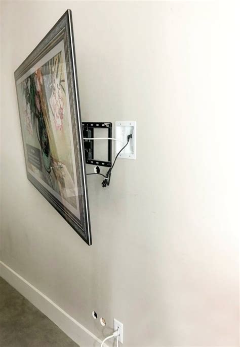 How To Hide Wires Behind Wall Mounted Tv Wall Design Ideas