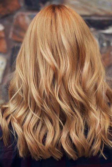 Hair Beauty Fashion Waves Curly Strawberry Blonde Hair Color