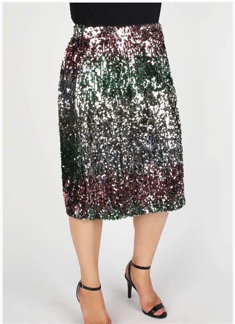 Sequined Pencil Skirt Amazing Below Knee Length Pencil Skirt In A