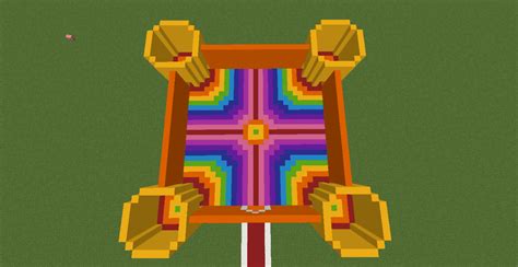Rainbow Towncity Part 1 Rainbow Castle Minecraft Map