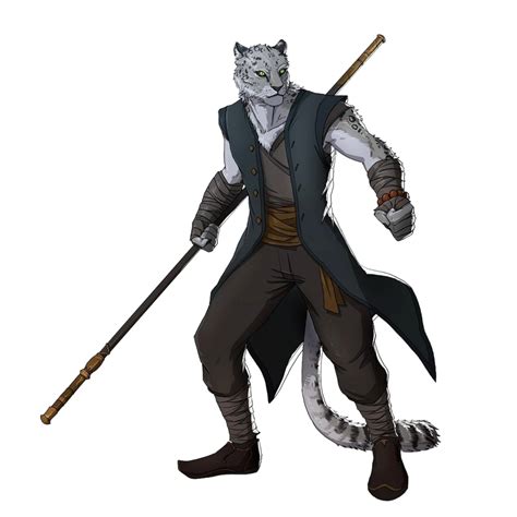 Male Catfolk Brawler Pathfinder Pfrpg Dnd Dandd 35 5e 5th Ed D20