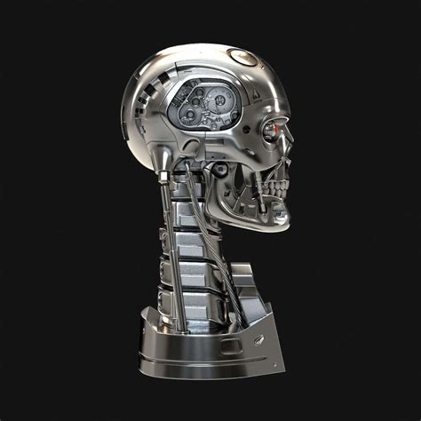 3D Printed Terminator Skull 3D Printed Terminator T 800 Skull RPF