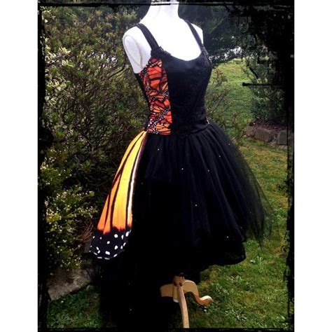 Custom Butterfly Wing Wedding Gown Butterfly Print Dress Black Ball