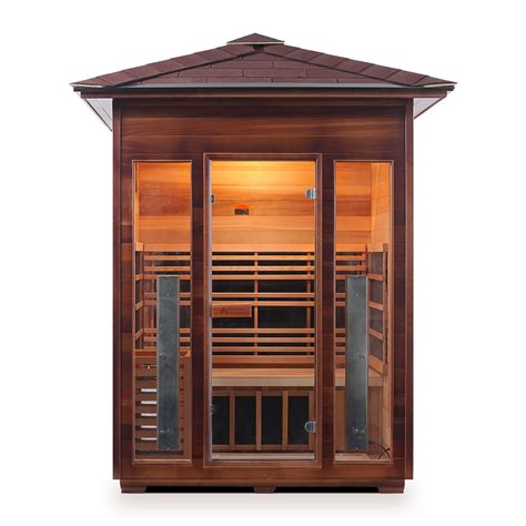 3 Person Outdoor Hybrid Sauna Diamond Series Enlighten Saunas