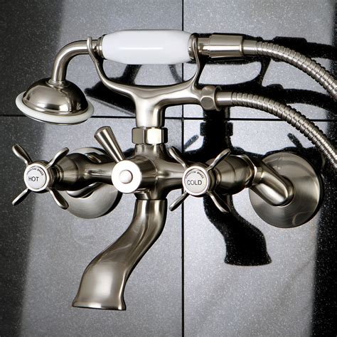 In the past, the clawfoot tubs and clawfoot tub faucets were completely made of cast iron. Kingston Brass KS285C Essex Clawfoot Tub Faucet with Hand ...