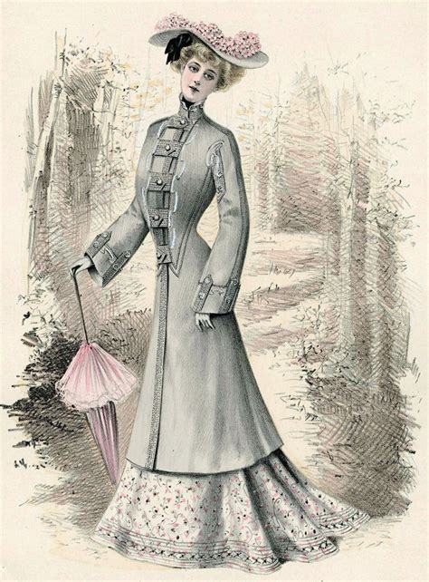 Edwardian Fashion 1902 1900 Fashion Plate 1902 Fashion Victorian