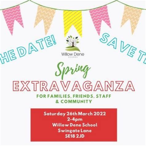 Willow Dene School Spring Extravaganza Saturday 26th March 2022