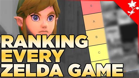 The Best Zelda Games Ranked Zelda Tier List Youtube