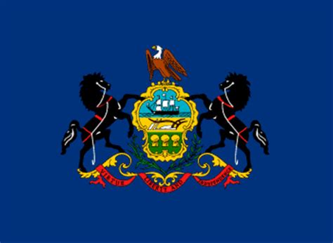 Pennsylvania Flagge Pennsylvania Fahne Auf Nationalflaggende