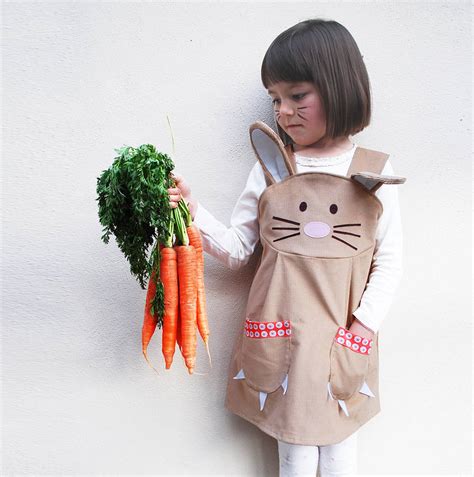 Easter Bunny Rabbit Girls Pinafore Dress By Wild Things Funky Little