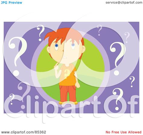 Royalty Free Rf Clipart Illustration Of A Wondering Red