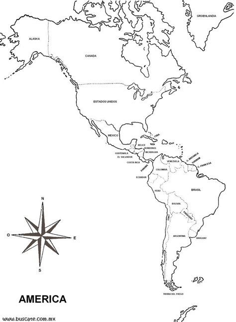 Mapa De America Latina Mapa De America Mapamundi Para Imprimir Arm