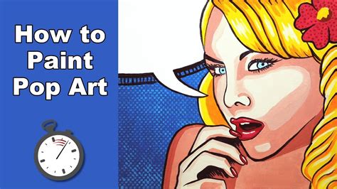 How To Paint Pop Art In Acrylic Time Lapse Youtube