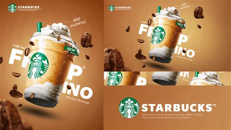 Starbucks Advertisement Design On Behance Starbucks Advertising Advertising Poster Advertising