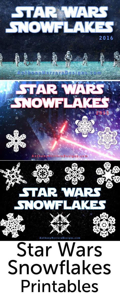 Make Intricate Star Wars Themed Paper Snowflakes With These Printables