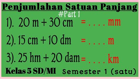 Cara Mudah Mengubah Satuan Panjang Penjumlahan Dan Pengurangan Otosection