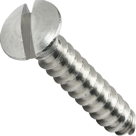 6 X 1 Stainless Steel Wood Screws Flat Head Slotted Countersunk Qty