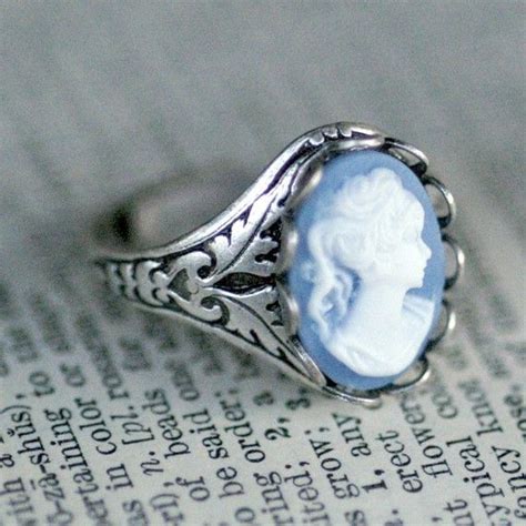 Blue Cameo Ring