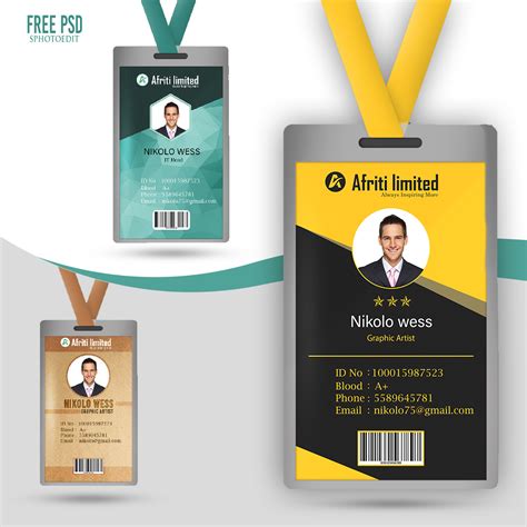 Free Id Card Psd Sphotoedit Free Photoshop Actions And Psd Files
