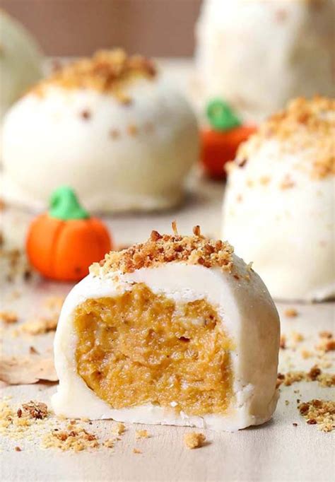 Pumpkin Cheesecake Balls Cakescottage