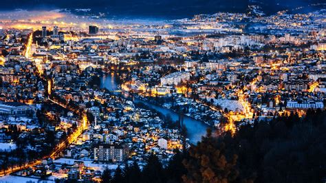 Twilight Over Banja Luka The Second Largest City In Bosnia And