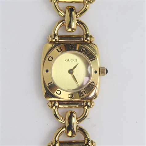 18kt Gold Plated Gucci 6400l Watch Property Room