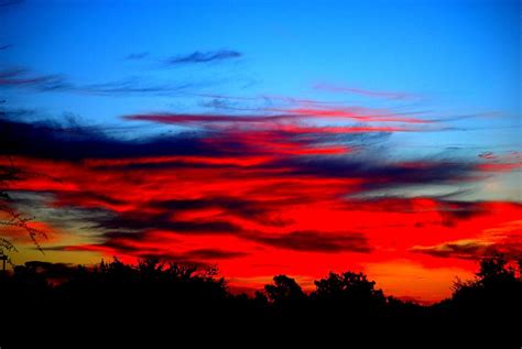 Red And Blue Sunset Photograph By William Copeland