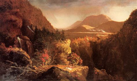 Landscape With Figures A Scene From The Last Of The Mohicans Cole