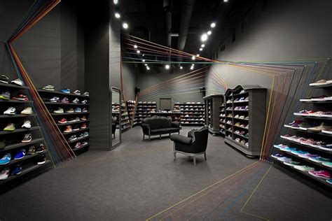 Shoelaces Serve As Inspiration For Sneaker Store Design