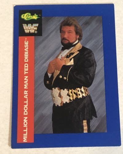 million dollar man ted dibiase wwf trading card world wrestling 1991 8 trading card singles