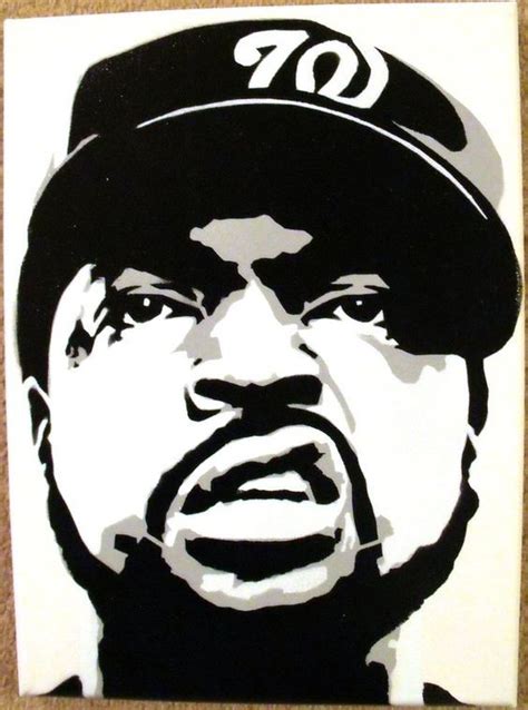 Rad Black And White Ice Cube Art Nwa Graffiti De Arte Callejero