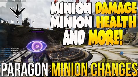 Paragon Minion Changes Minion Damages Minion Health Minion Stats