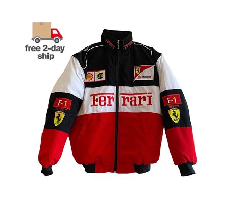Nascar Jacket Ferrari Marlboro Vintage Racing Jacket 90s Ferrari Jacket