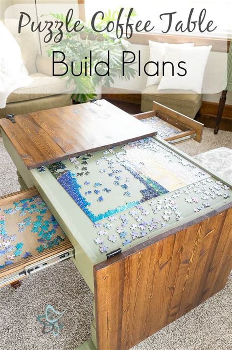 puzzle coffee table build plans designed decor