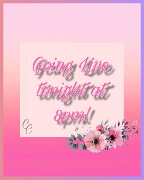 💎💍🌸 Going Live 🌸💍💎 Im Going Live 🎥 Tonight At 8pm On My Facebook Page