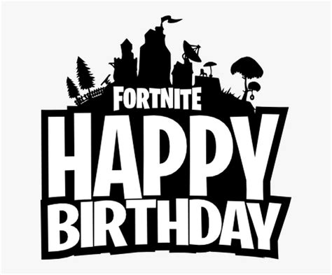 Fortnite Happy Birthday Clipart Vector Library Fortnite Fortnite Hd