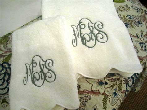 1,324 monogram bath towel products are offered for sale by suppliers on alibaba.com, of which towel a wide variety of monogram bath towel options are available to you, such as woven, knitted. Monogrammed Guest Towels - HomesFeed