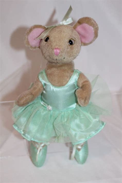 Angelina Ballerina Mouse Green Tutu Poseable Stuffed Plush Doll Sababa
