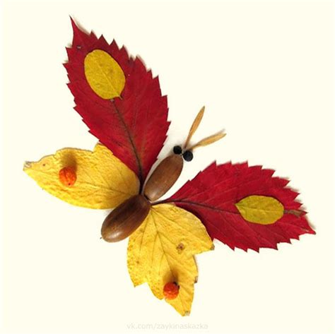 160 Crafts From Fall Leaves For Children