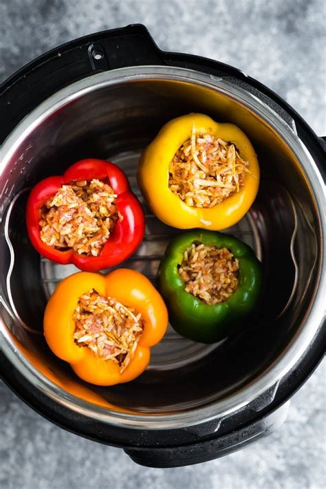In fact, it's only 20 weight watchers points total for the entire recipe, making it just 10 points per person! Instant Pot Ground Turkey Stuffed Peppers | Recipe ...