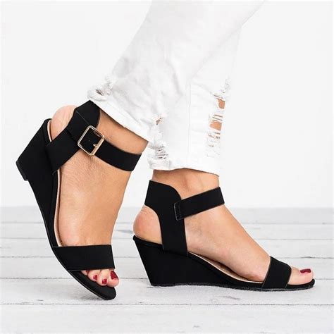 2019 Ankle Strap Heels Women Sandals Summer Shoes Women Open Toe