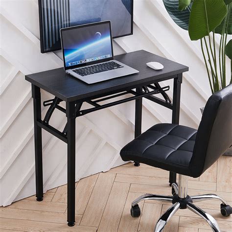 Sturdy Foldable Computer Desk Folding Laptop Pc Table Home Office Study