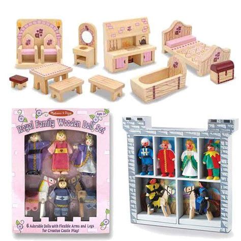 Melissa And Doug Deluxe Wooden Princess Castle Accessory Set