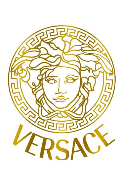 Versace Full Logo Gold Transparent Png Free Png Images