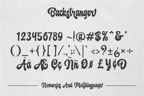 Fonts don't always need to be expensive. Backstranger - Bold Script Font - Befonts.com