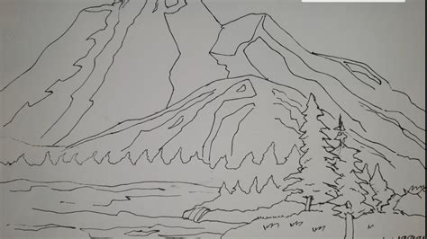 Kako Nacrtati Pejzaz Planine Drvece Rekuhow To Draw A Landscape