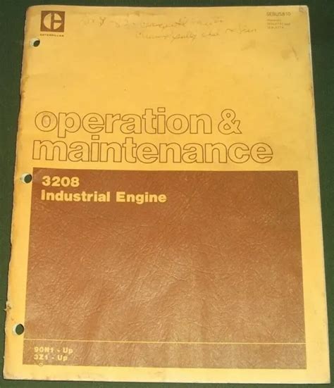 Cat Caterpillar Industrial Engine Operation Maintenance Manual