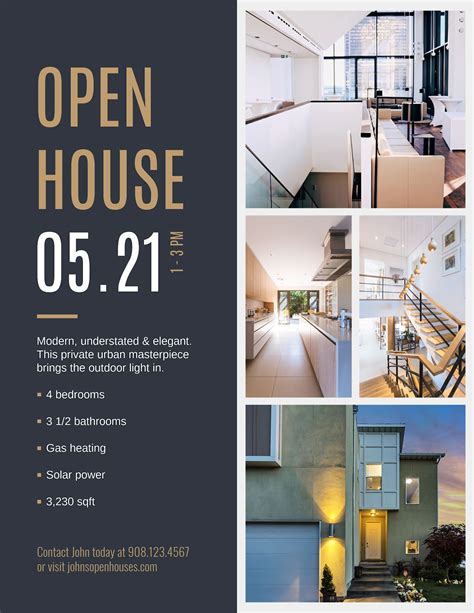 Create Impressive Open House Flyers With Ready Made Templates Free