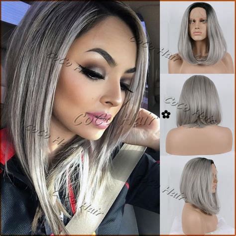 1b Black Root To Grey Short Hair Weave Hairstyles Pretty Hairstyles